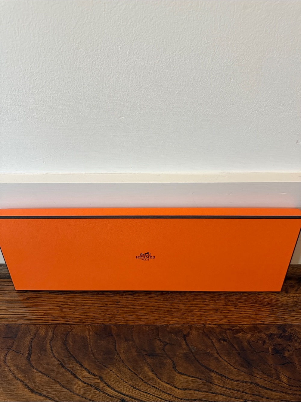 Hermès Orange Tie Gift Box